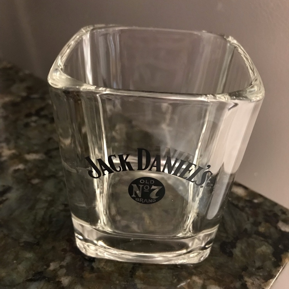 Jack Daniels square whisky glass